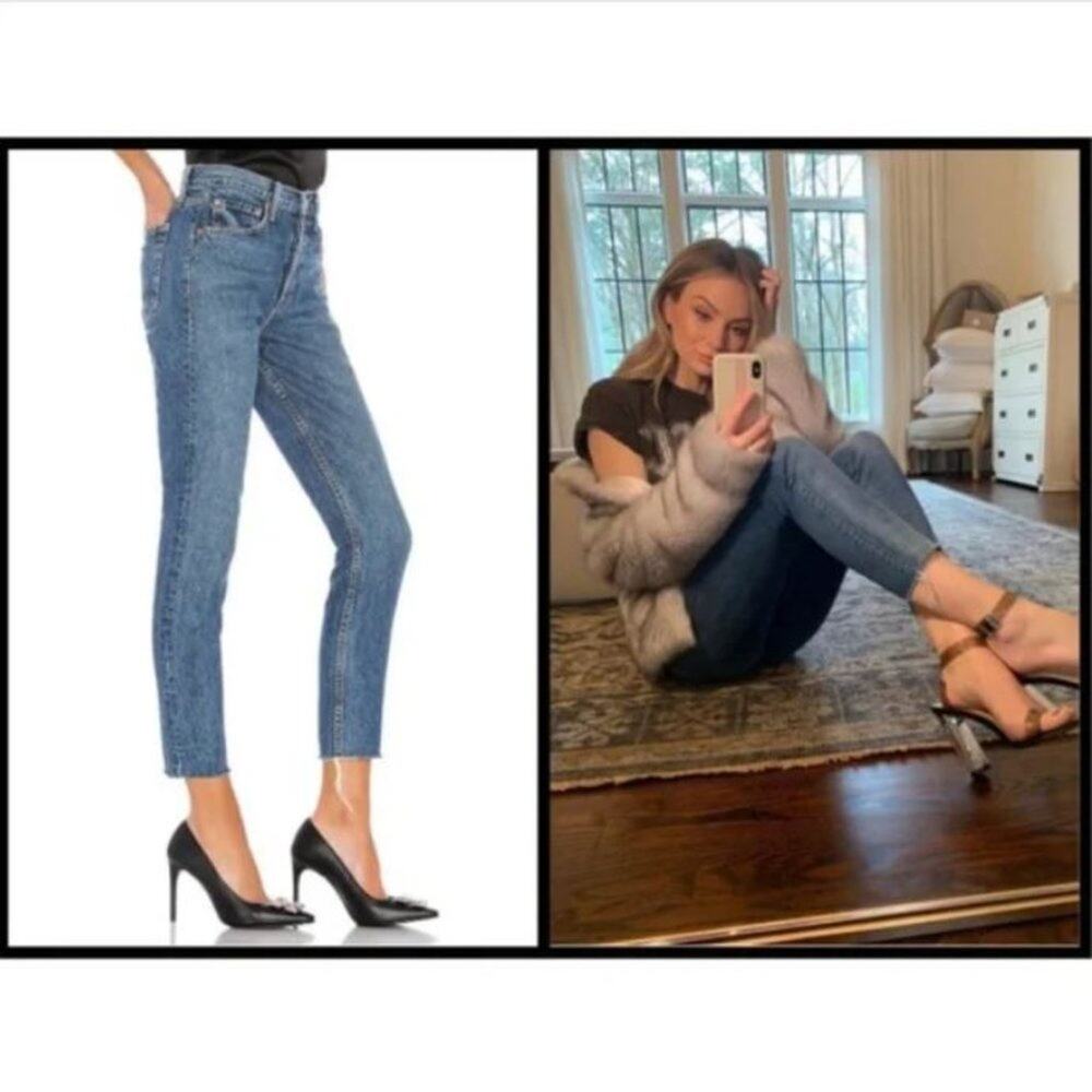 NWT GRLFRND Women's The Karolina High Rise Raw Hem Skinny Jean in Clickbait 26